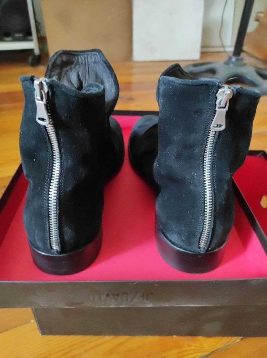 Ботинки мужские. Ручная работа.  Италия. Натуральная замша. 43 размер.