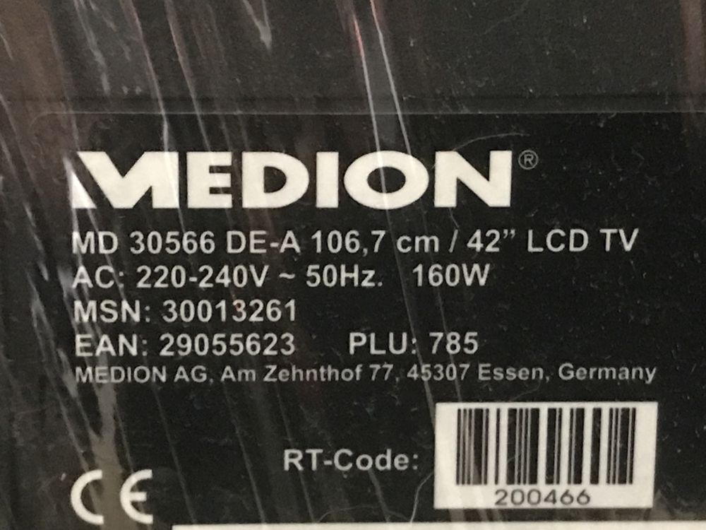 Medion MD 30566 DE-A LCD TV телевизор