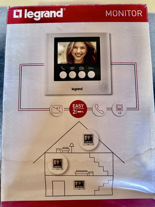 Kit videointerfon Legrand (ecran 7")+ monitor interior suplimentar