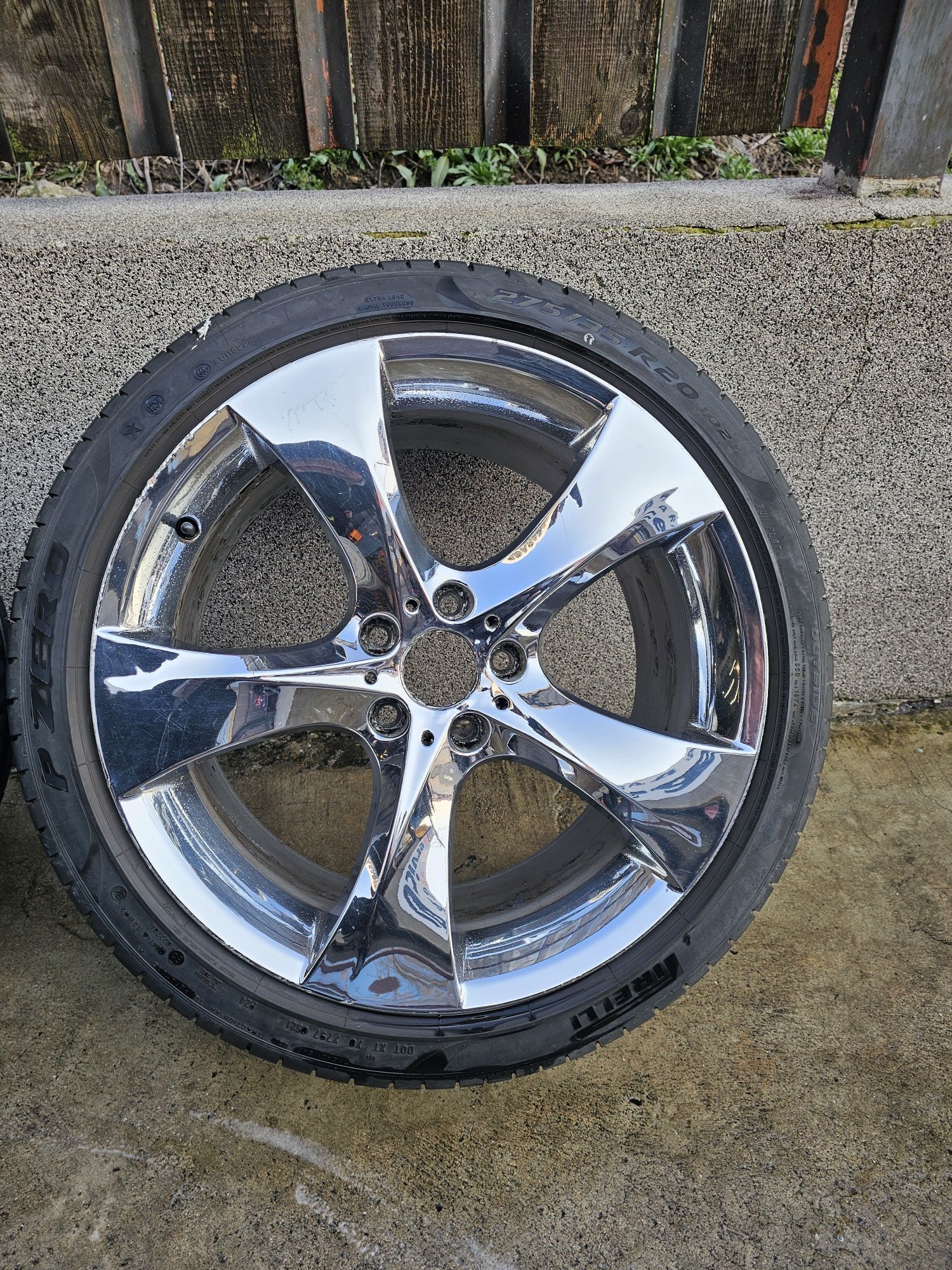 Set jante BMW originale Style 311 R20 seria 7 F01 Chrome