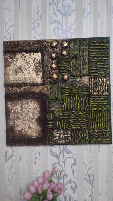 Картина 3d " Домик в деревне" вид сверху)))