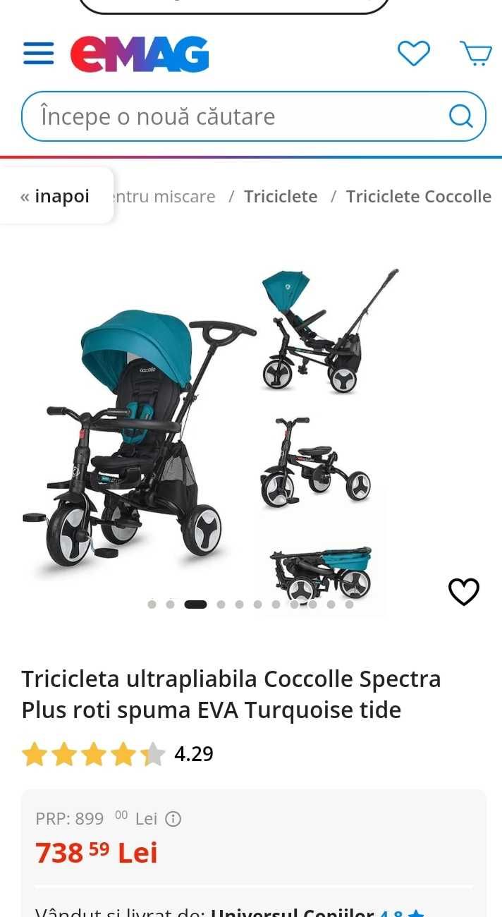 Tricicleta Coccolle spectra plus pilabila