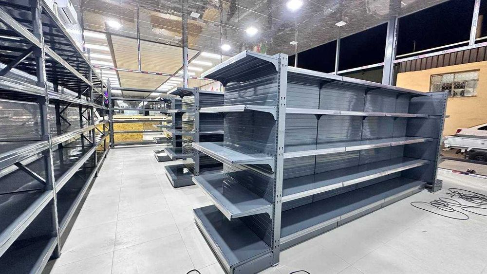 Стеллажи, универсальные торговые стеллажи, metall stellajlar