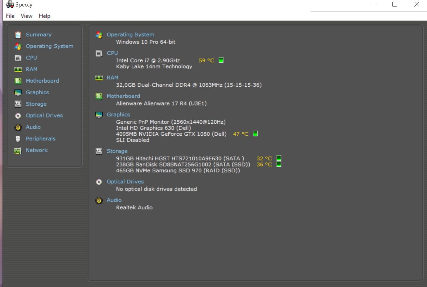 Alienware R4 17 - GTX 1080, i7-7820HK