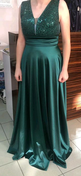 Бална рокля  зелена