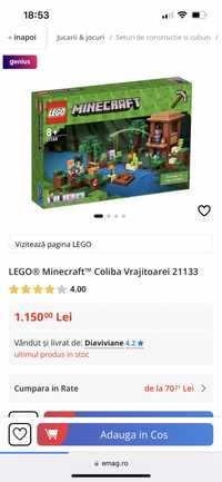 LEGO® Minecraft™ Coliba Vrajitoarei 21133