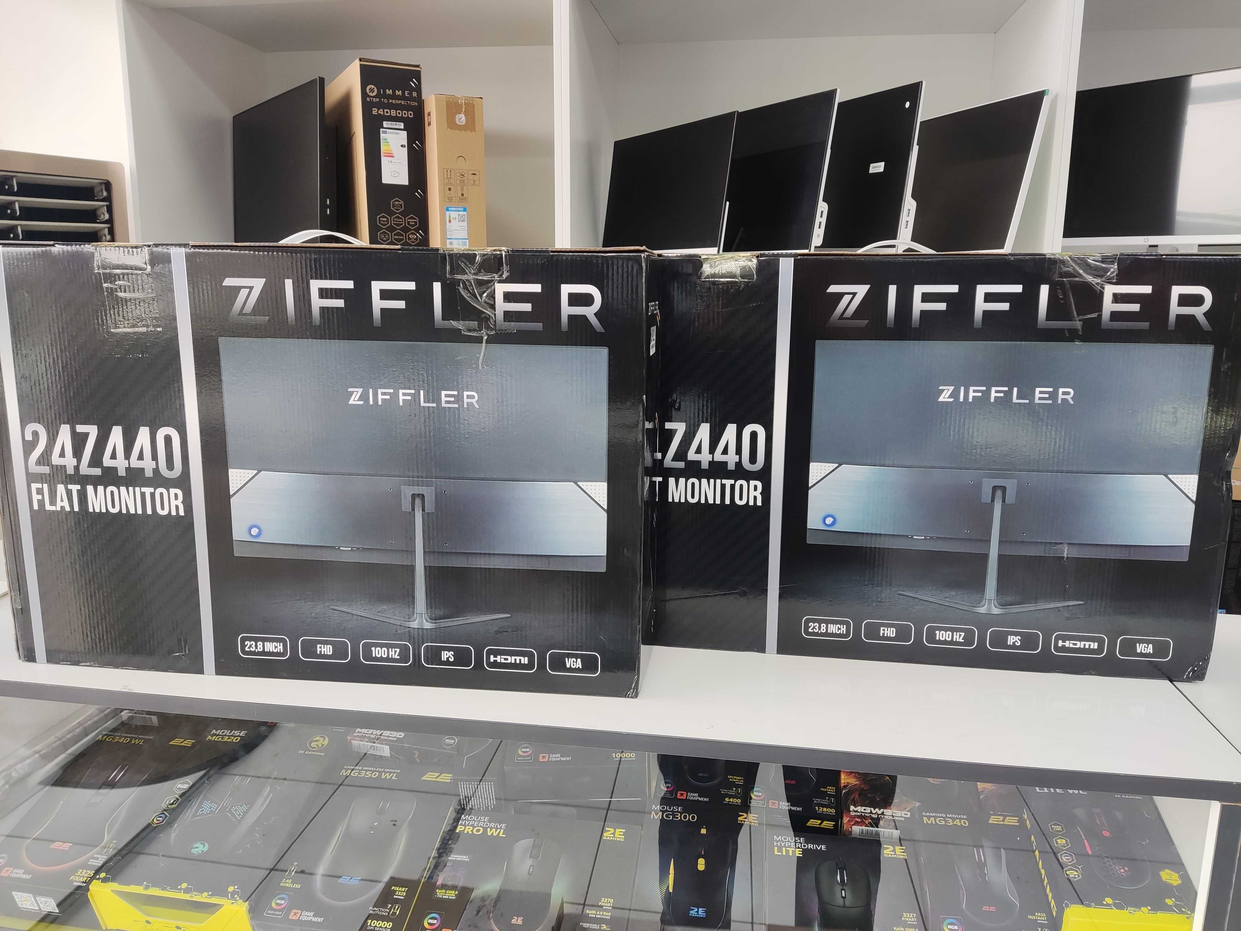 Монитор 24" Ziffler IPS LED (VGA+HDMI), 100Hz 1920x1080 FullHD НОВЫЙ