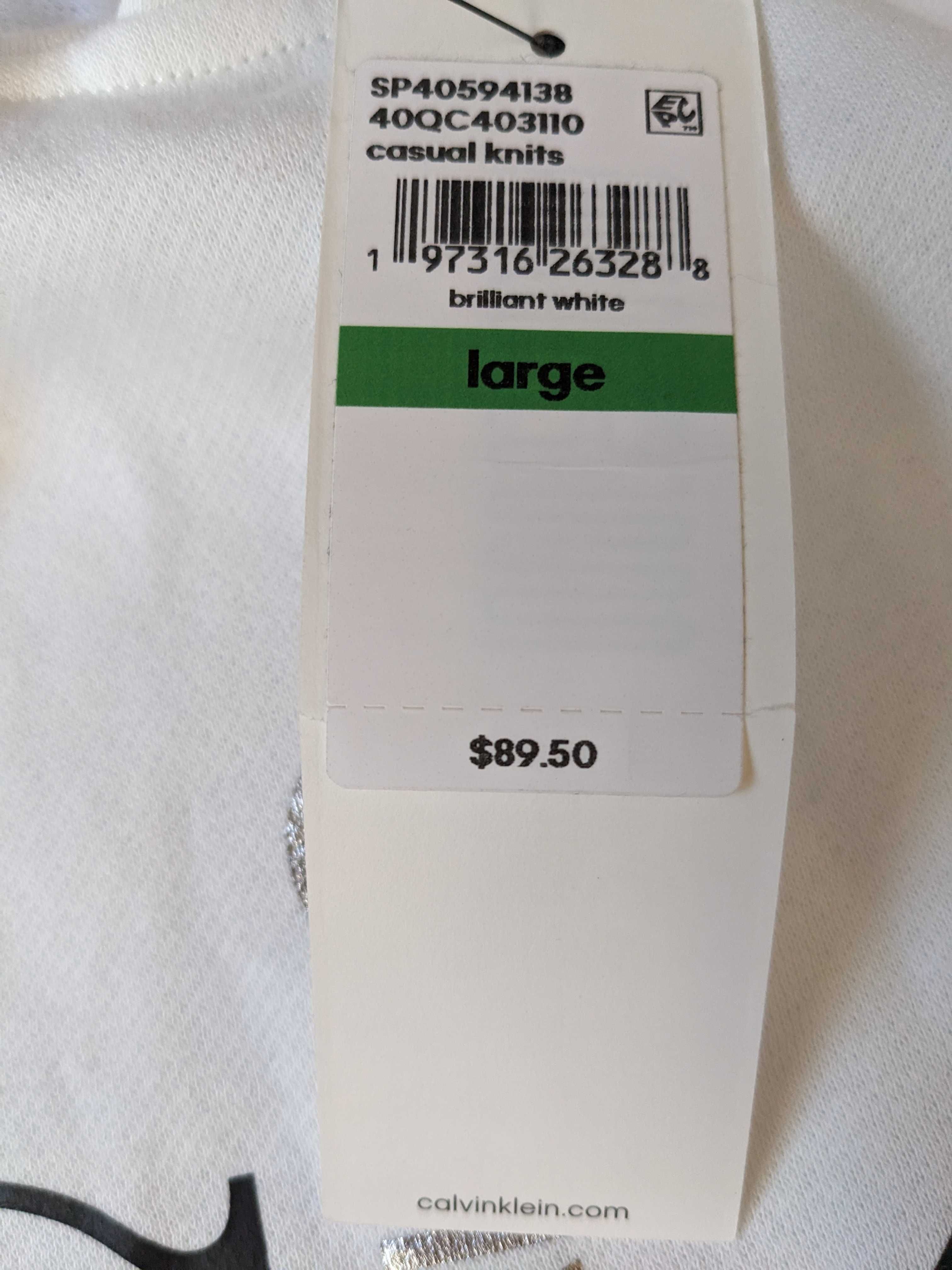 Calvin Klein Fleece hoodie мъжки суичър размер L  от Сащ