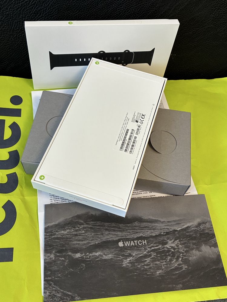 ЗАПЕЧАТАН 49mm Apple watch Ultra 2 CEL Гаранция Yettel 2027г. Black