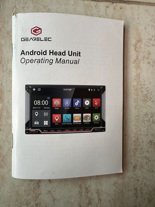 Мултимедия за автомобил Gearelec Android Head Unit Operating Manual