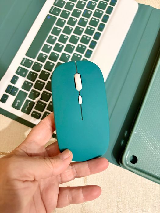 case за iPad 9 с безжична клавиатура и мишка