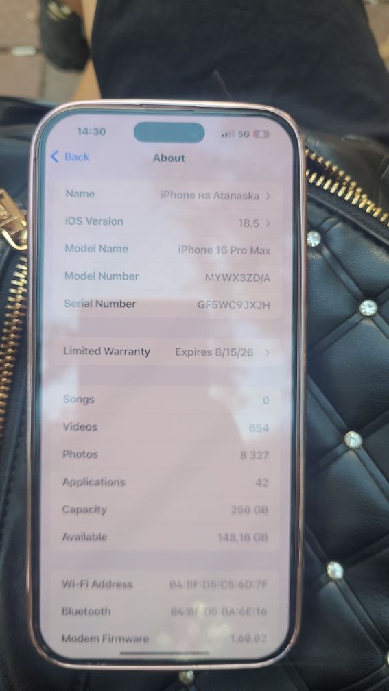 Iphone 16 pro max 256GB