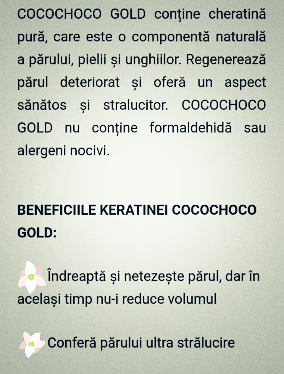 Tratament keratina braziliana cocochoco gold