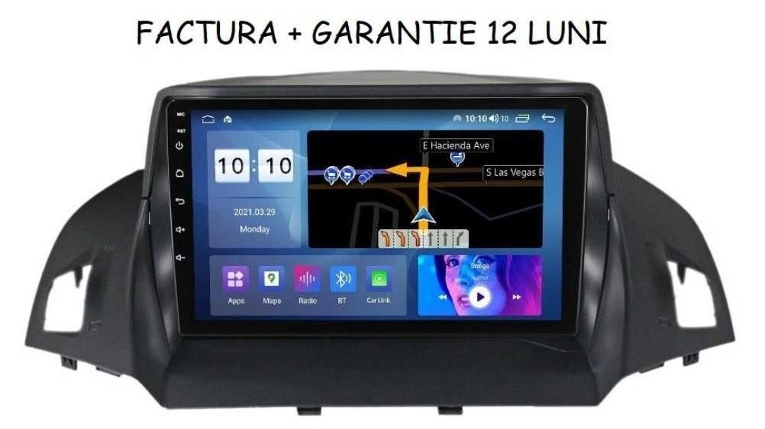 Navigatie Android 11 Ford Kuga 2 Escape 1/8GB  Waze CarPlay BT GPS