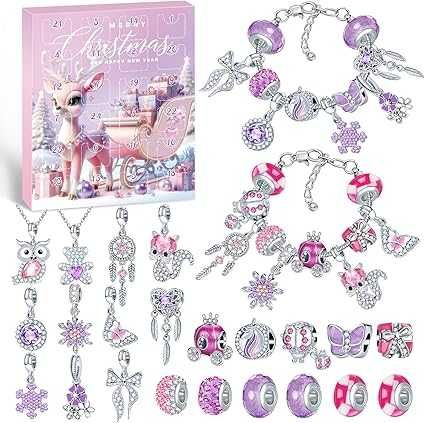 CALENDAR ADVENT Craciun bijuterii fetite