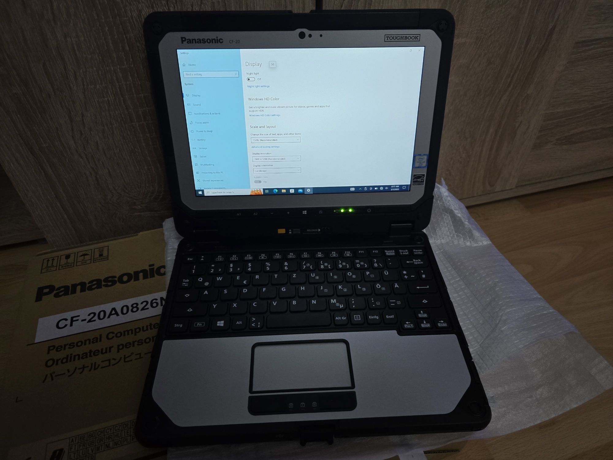 Tableta laptop 2 in 1 panasonic cf 20 nou