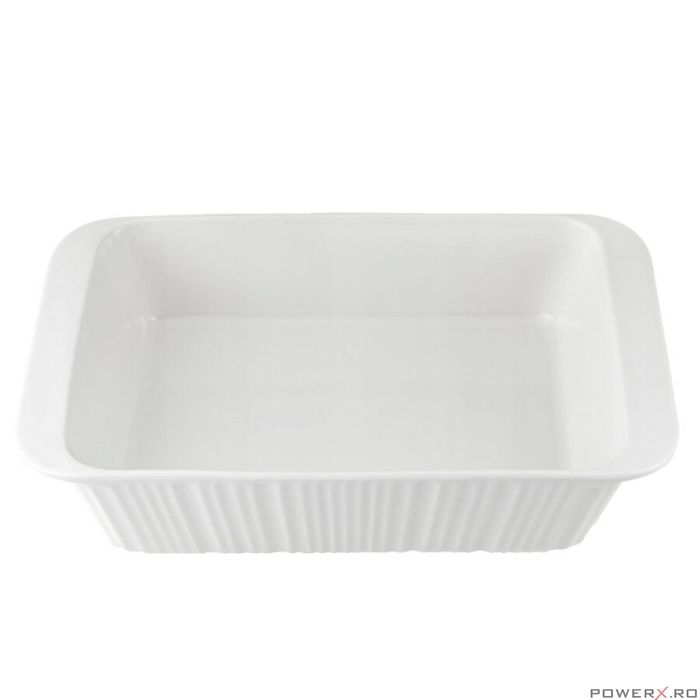 Vas termorezistent din ceramica dreptunghilar pentru cuptor, 34 x 23 x