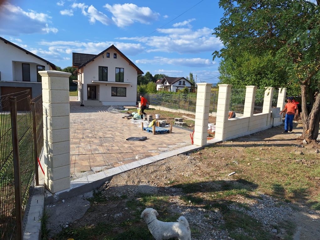 Garduri, trotuare, constructii, betoane,termosistem