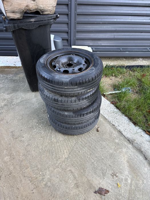 4 Jante VW Polo cu Anvelope de Vara 165/70/R14