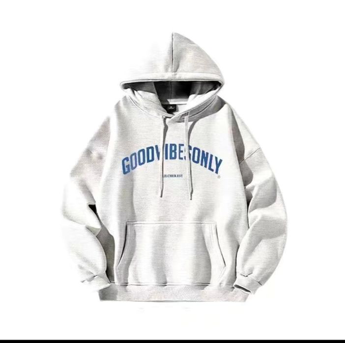 Толстовка серый с надписью