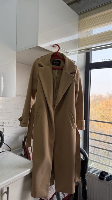 Пальто цвет: бежевый размер: s, 38