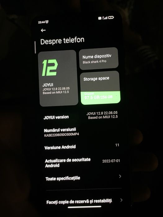 black shark 4 pro spart pe spate