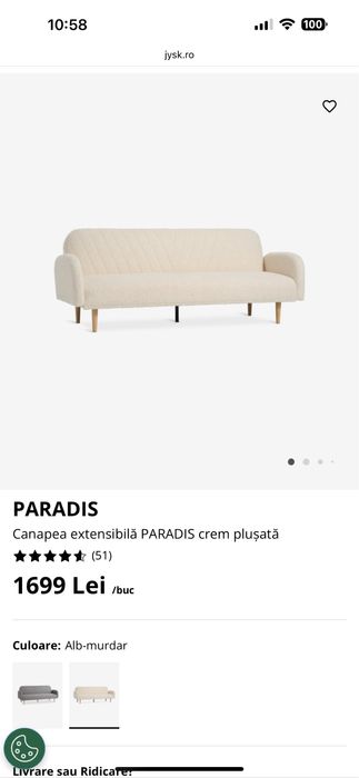 Canapea extensibila Jysk