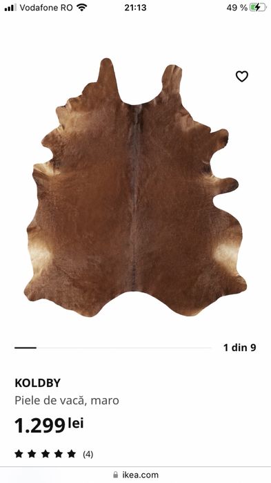 Piele de Vaca Koldby Ikea Vita The Home Kika Mobexpert Xxxlutz Covor