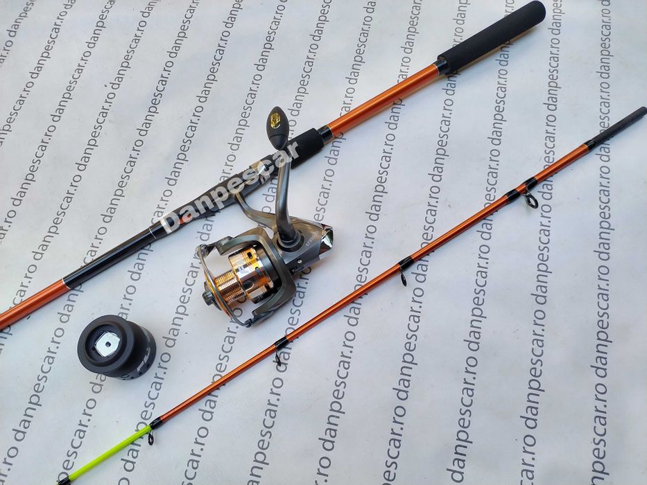 SET 4 Lansete PROFL AQUA RIVER Feeder 2,10m280gr+4 Mulinete FL EFB5000