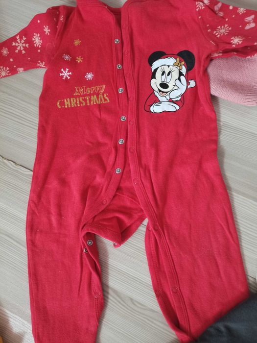 Salopeta+rochita+2 Body-uri mărimea 74