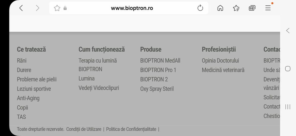 Aparat bioptron compact 3