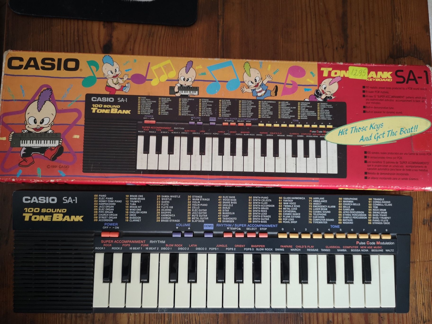 Синтезатор детски CASIO SA - 1 Tone Bank