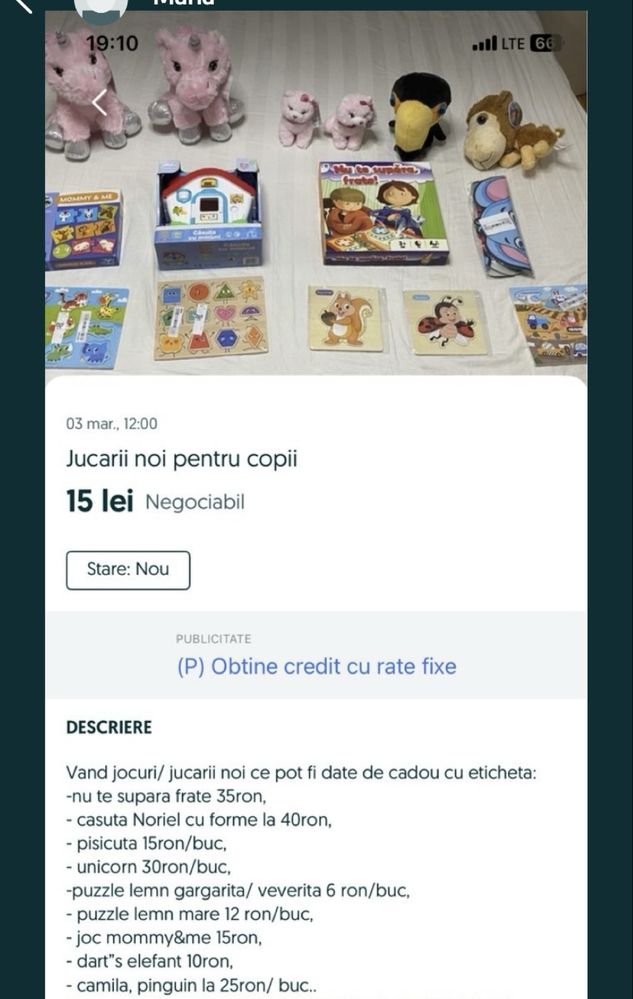 Jucarii noi fetite/ baieti