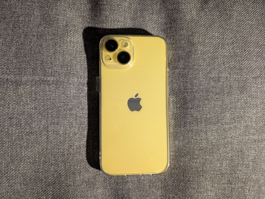 iPhone 14, 128 GB, жёлтый в отличном состоянии