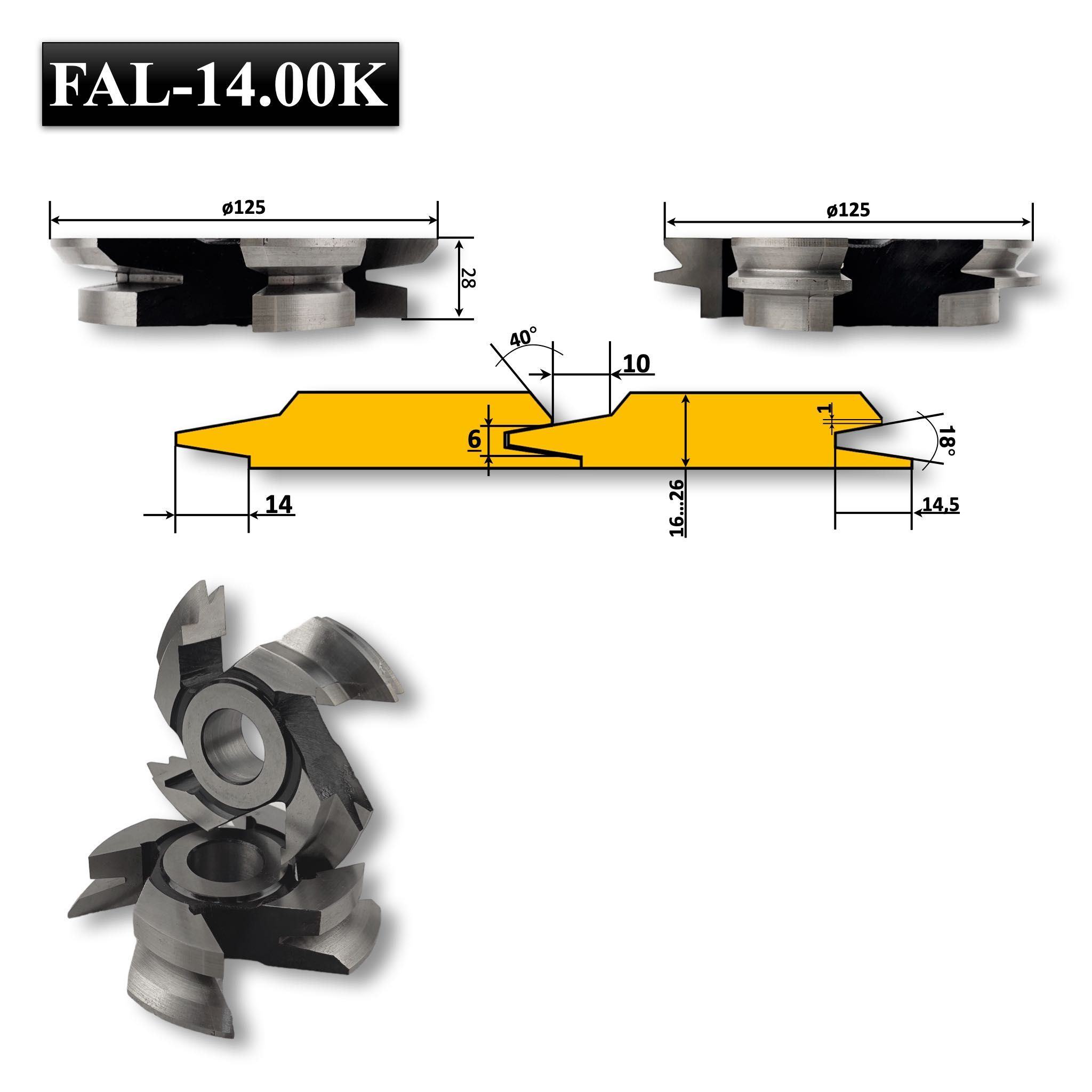 Freze pentru Lambriu Profil Rotund sau Oblic - 14.00 130 x 28 mm