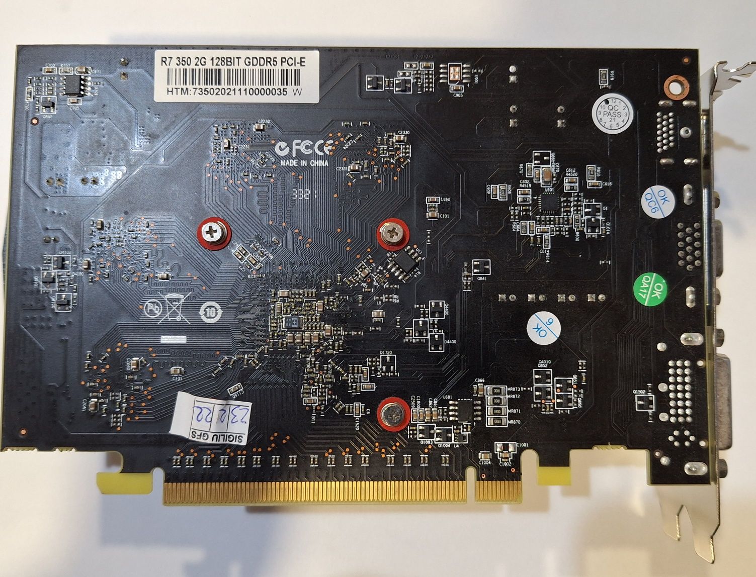 Vând placa video Radeon R7 350 2gb GDDR5 128 BIT