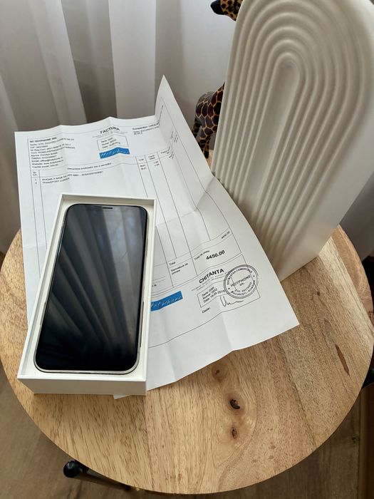 Iphone x 64GB ,alb / Baterie 76% / telefon personal