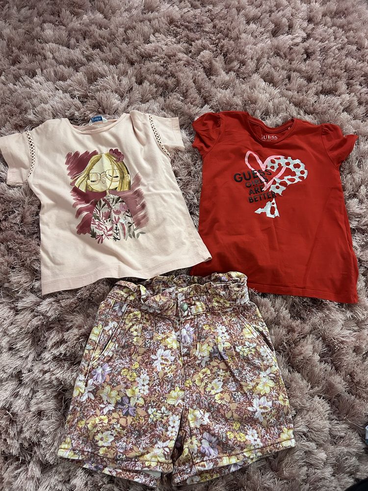 Guess, Adidas, Mayoral. Лотове дрешки за момиче 6-7г.