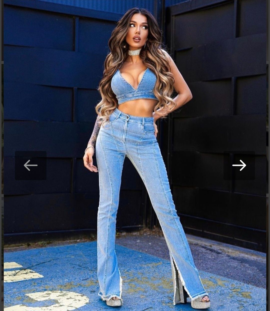 Alessa Blue jean baby дънки light blue