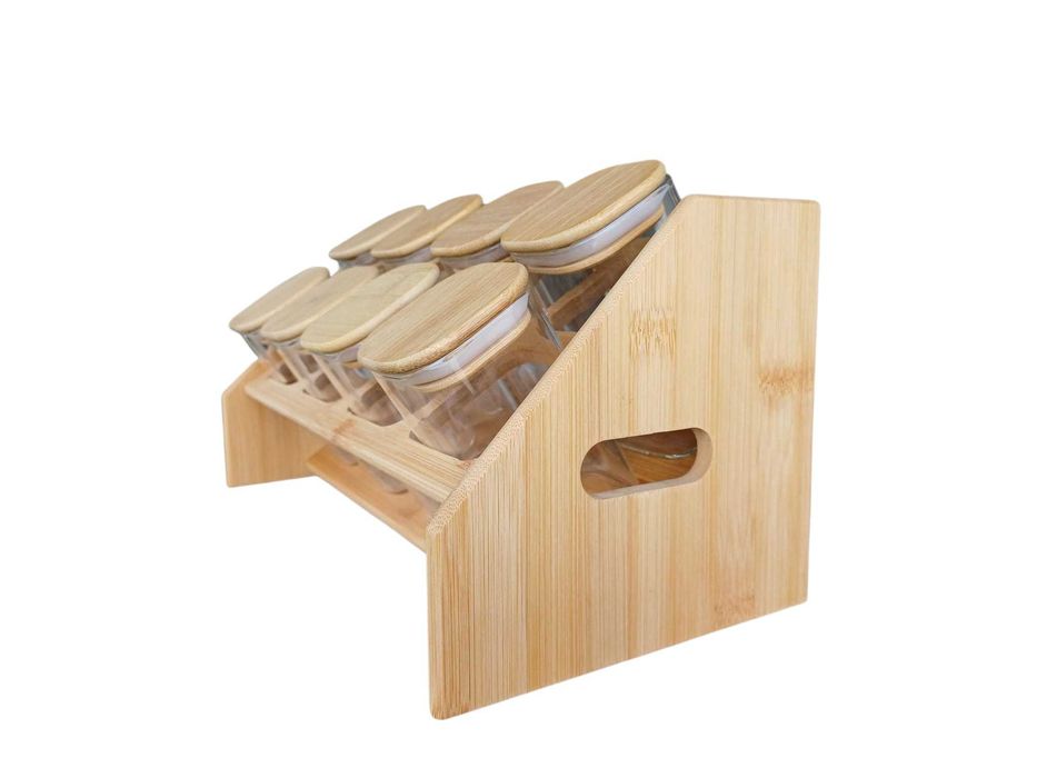 Бурканчета за подправки със стойка и BG етикети - 4 МОДЕЛА