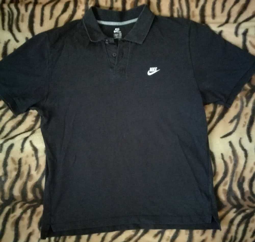 NIKE/НАЙК-Две Черни Оригинални Тениски-Блузи с Яка NIKE/НАЙК !