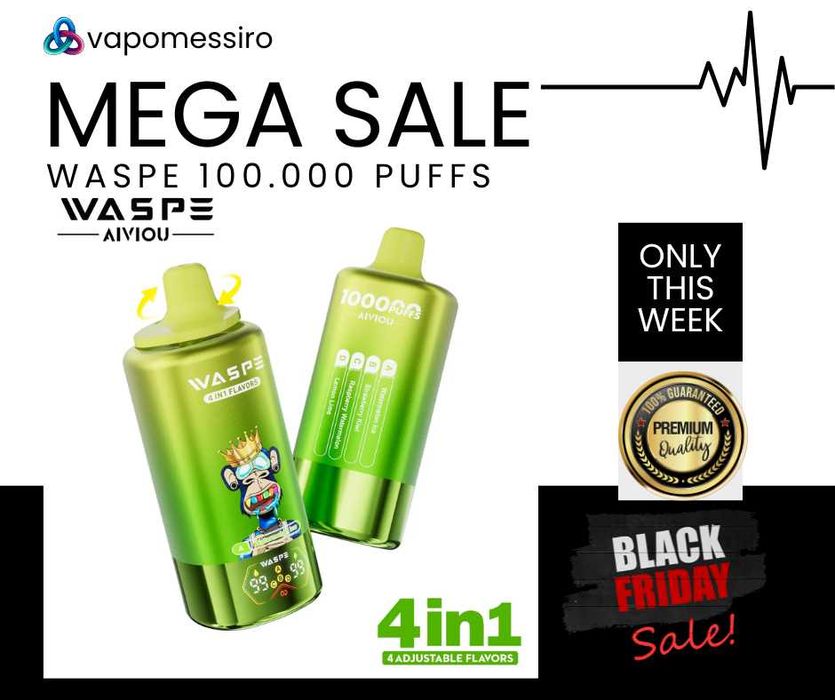 Vape 100.000 Puff Waspe 4 in 1