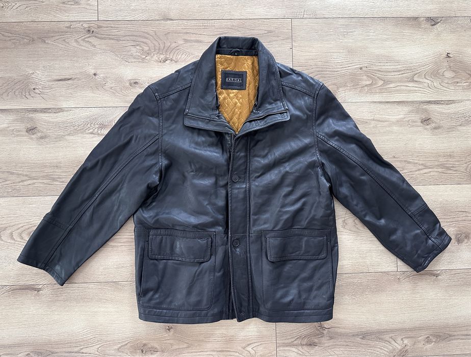 Geaca Piele Naturala BARISTAL Negru Barbati | Marime 54 (XL-XXL)