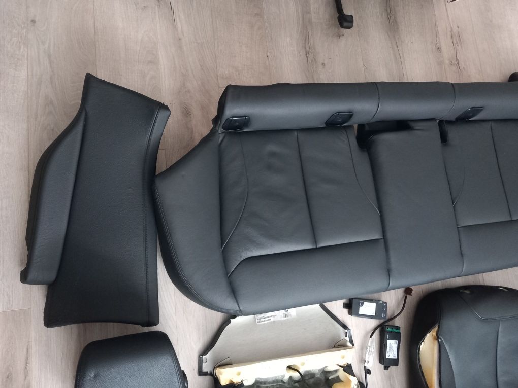 Interior scaun bancheta spate piele neagra încălzită BMW F34 F30 F20