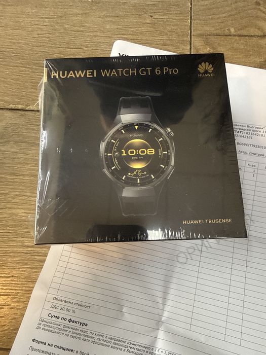 Huawei gt6 pro 46mm black Неразпечатан!Гаранция!