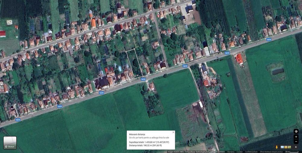 Vand teren intravilan 1439 m2 in Unirea, jud. Alba - DN107F