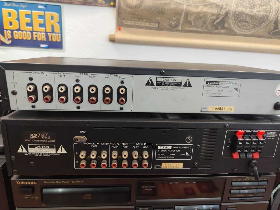 Teac A-X550 si Teac EQA-22