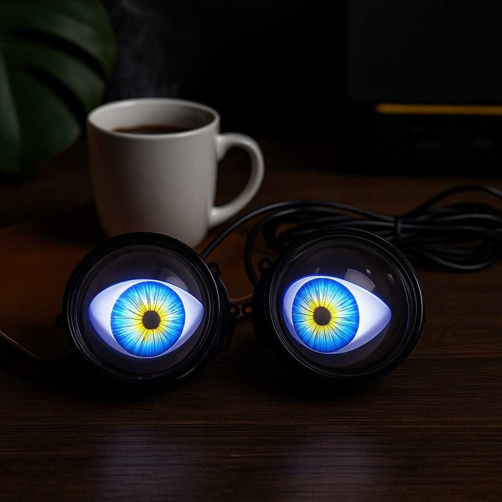 Комплект 3D LED очи, дневни светлини за автомобили