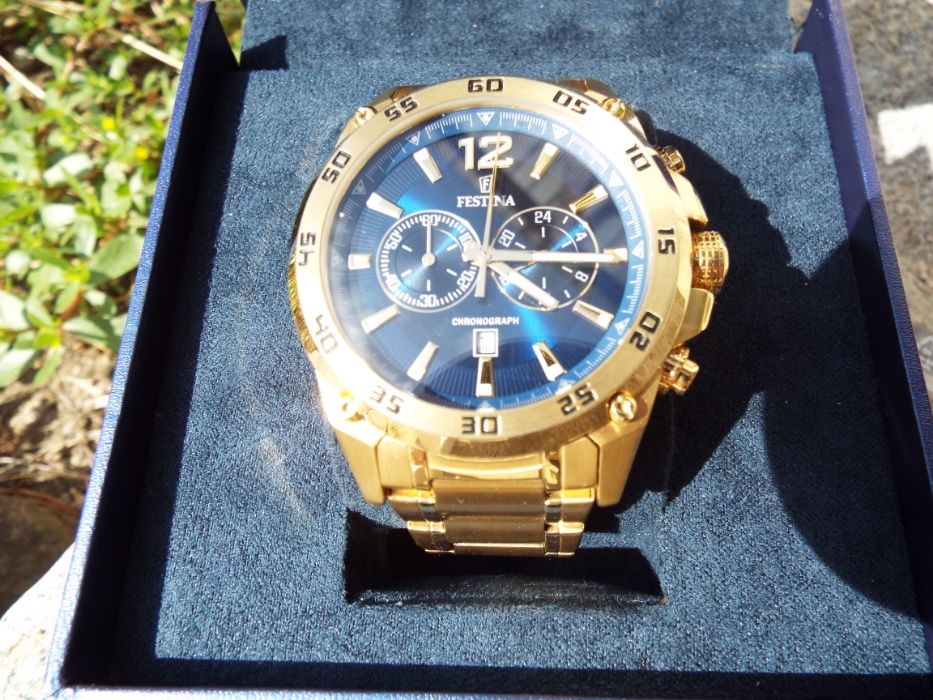 Ceas Festina Gold and Blue nou