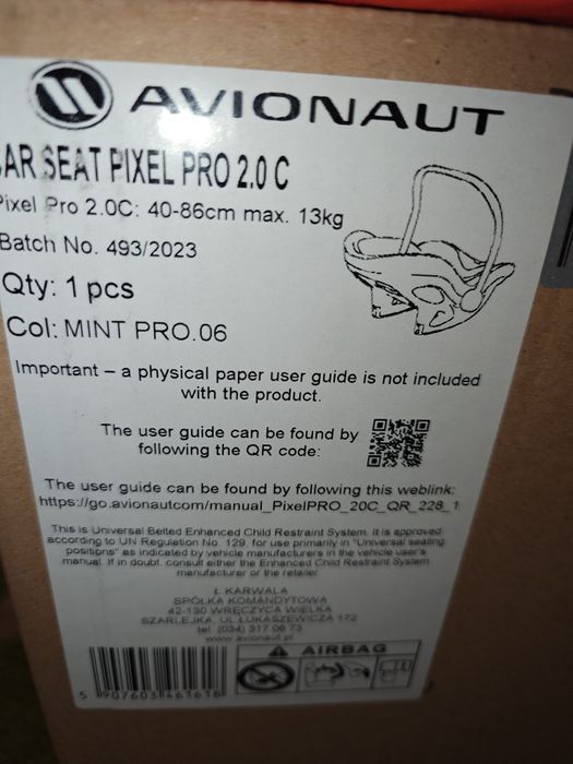 Scoica auto Avionaut Pixel PRO 2.0 C Mint